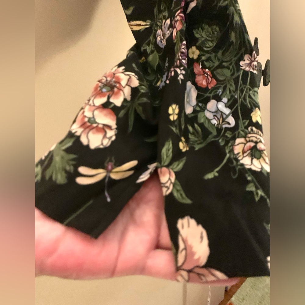 Jules & Leopold Black Floral Pants - Picture 5 of 6